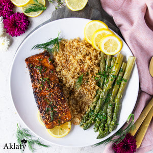 Salmon with Quinoa & Asparagus