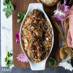 Family Meal- Eggplant Maqloubeh with Meat