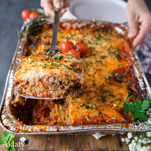 Family Meal- Eggplant Béchamel with Minced Meat