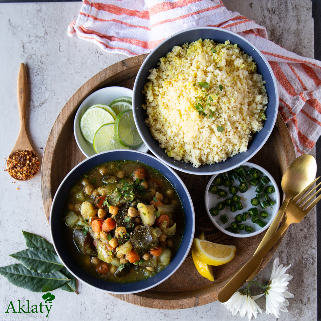 Couscous with chicken & veggie stew