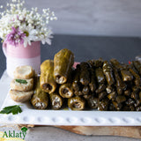 Family Meal- Stuffed Vine Leaves & Zucchini