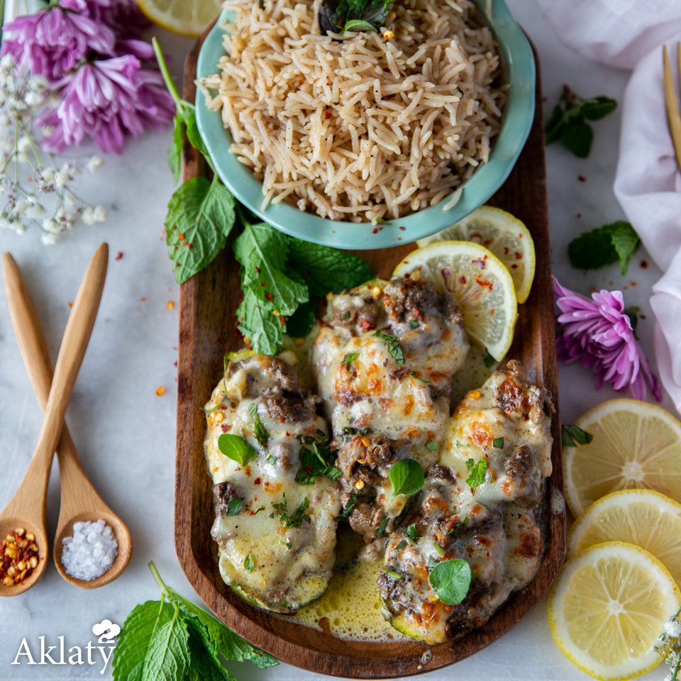 Kousa Bechamel with rice